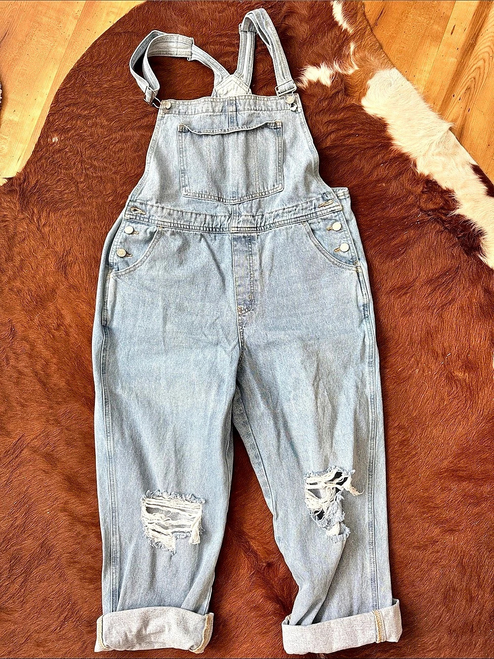 Women's Blue Denim Overalls